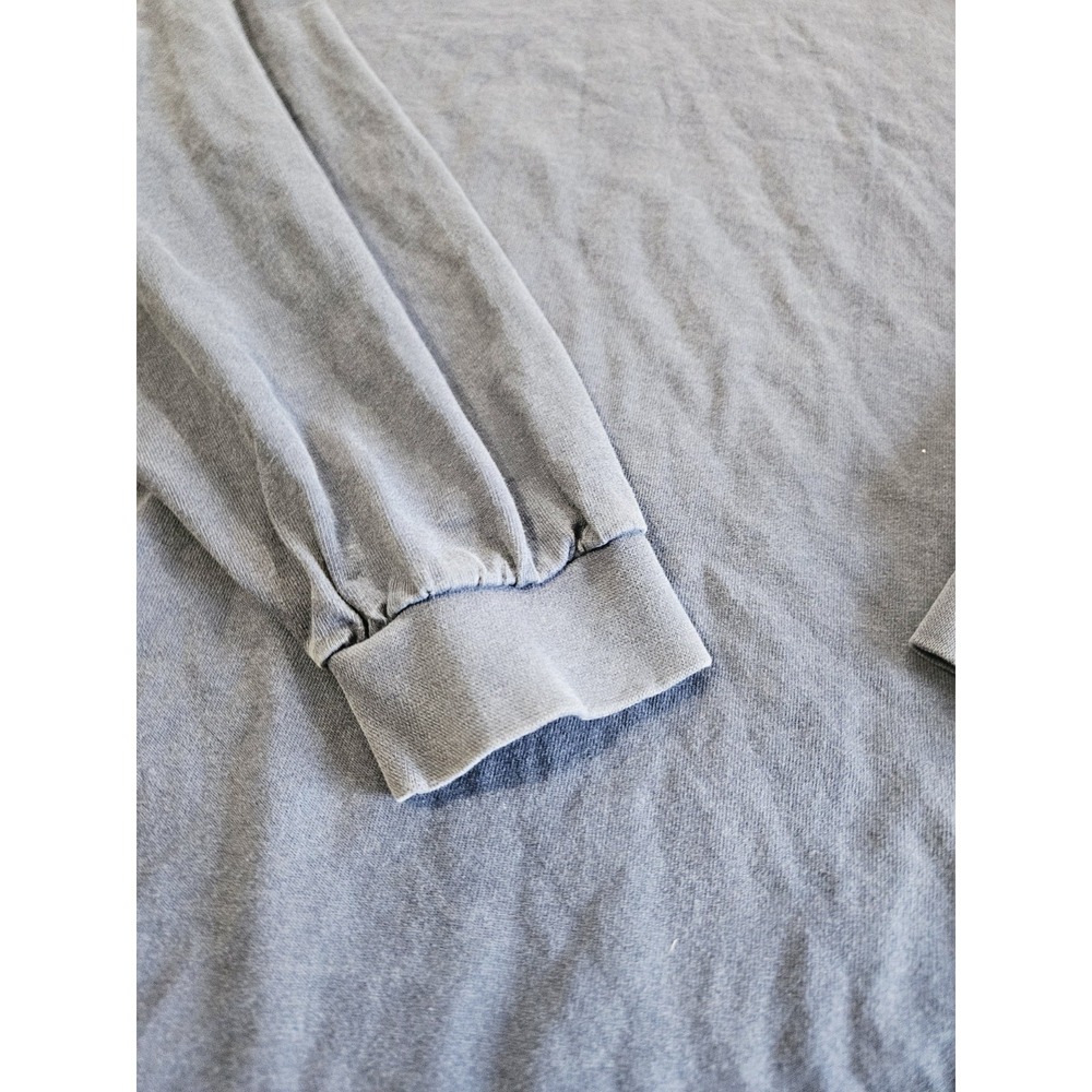 Vintage 90s Nike White Tag Embroidered Logo Navy Blue Mockneck Shirt Size XXL - Picture 3 of 7